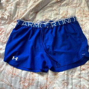Under Armour Blue Athletic Shorts Lightweight Performance
